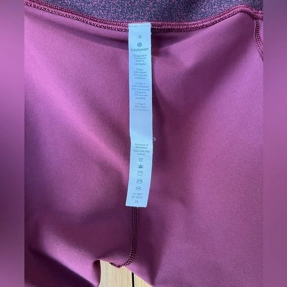 Lululemon Women’s Tight Stuff II-Reflective Details on Bottom of Leggings-Size 8 - Picture 7 of 12